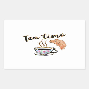 Rectangular Pegatina para la planificación del té, suministros