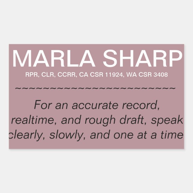 Rectangular Pegatina para portátiles (pequeño). (Anverso)