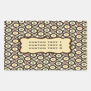 Rectangular Pegatina Personalizado resistente a las escotillas