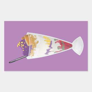 Rectangular Pegatina Pinoy Favoritos Halo-halo