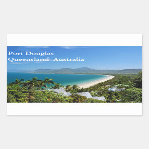 Rectangular Pegatina Port Douglas