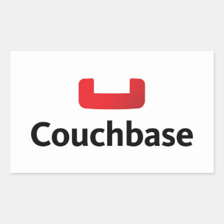 Rectangular Pegatina portátil Couchbase