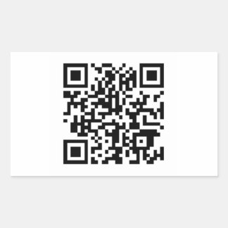 Rectangular Pegatina QR