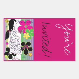 Rectangular Pegatina Rectangle