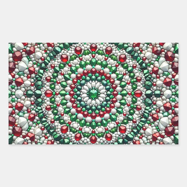 Rectangular Pegatina Rectangle con colores italianos (Anverso)