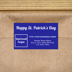 Rectangular Pegatina Rectangle de Blue Saint Patrick