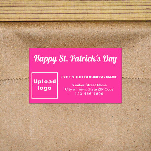 Rectangular Pegatina Rectangle de Pink Saint Patrick