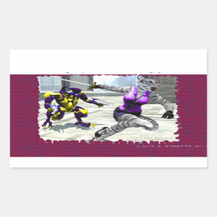 Rectangular Pegatina Rectángulo de ajuste de carga