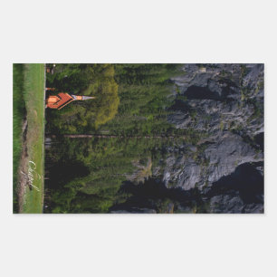 Rectangular Pegatina Rectángulo de Capilla