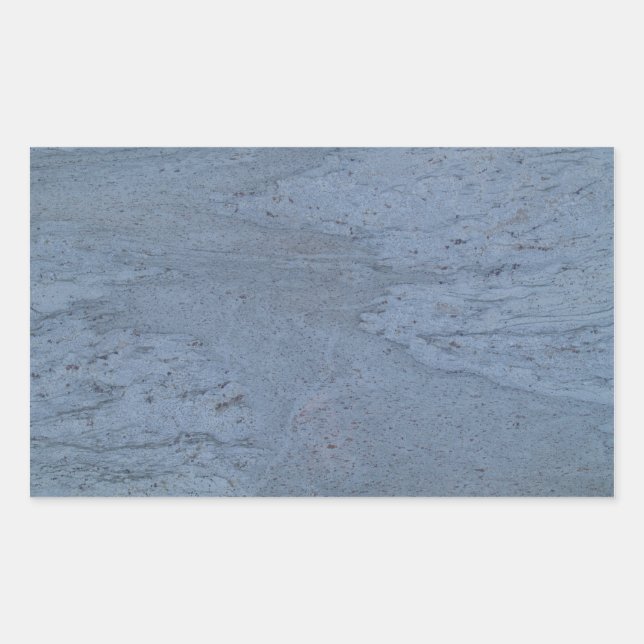 Rectangular Pegatina Rectángulo de Marble Azul (Anverso)