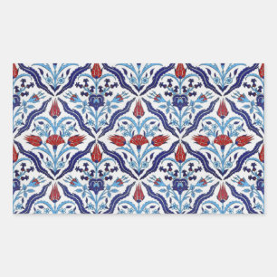 Rectangular Pegatina Rectángulo de mosaico turco
