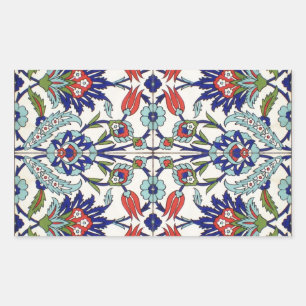 Rectangular Pegatina Rectángulo de mosaico turco