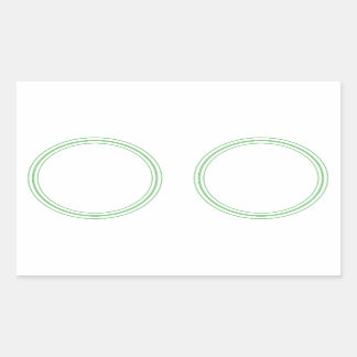 Rectangular PEGATINA ROUND-Llanto con FRONTERA - Lables de sal