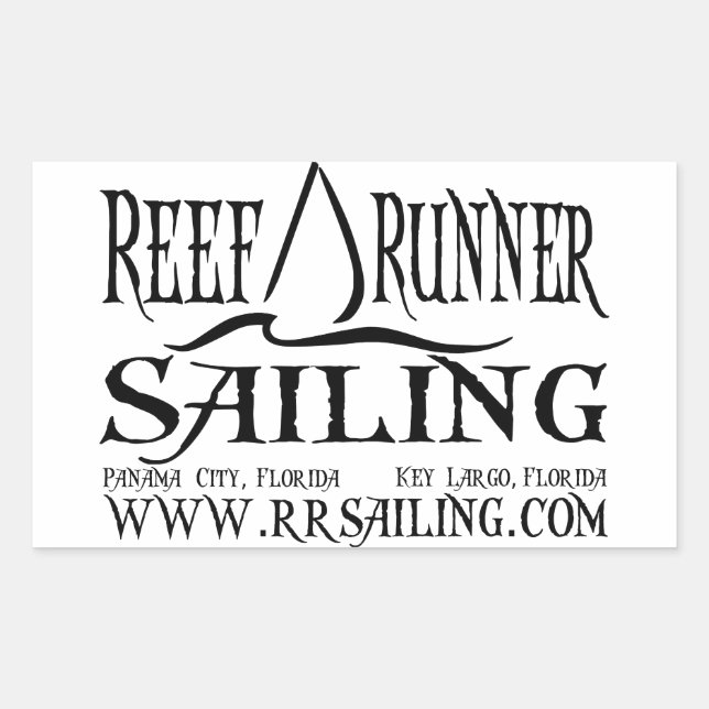 Rectangular Pegatina RRS con sitio web (Anverso)