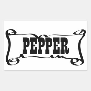 RECTANGULAR PEGATINA 'SPICE JAR' DE PEPPER