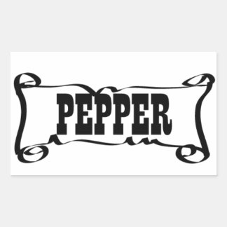 RECTANGULAR PEGATINA 'SPICE JAR' DE PEPPER