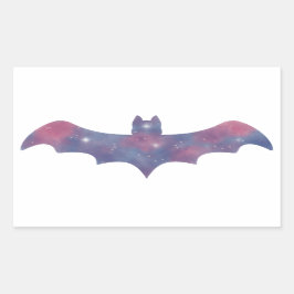 Rectangular Pegatina Starscape Light Bat