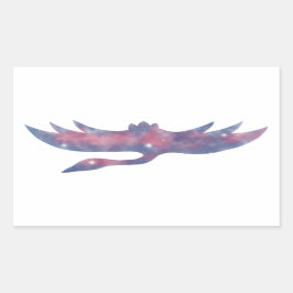 Rectangular Pegatina Starscape Light Crane