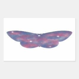 Rectangular Pegatina Starscape Light Moth