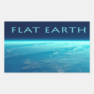Rectangular Pegatina terrestre plano
