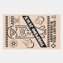 Rectangular Pegatina Torpedo Juice