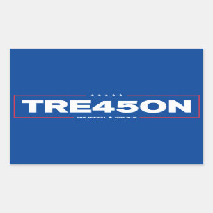 Rectangular Pegatina TRE450N