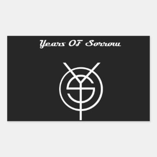 Rectangular Pegatina YOS