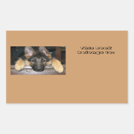 Rectangular Pertenece al Pegatina de nombre