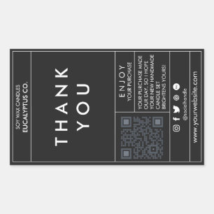 Rectangular Plantilla de Pegatina de caja sellante de caja edi