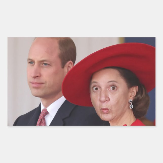 Rectangular Princess Kate pegatina (Anverso)