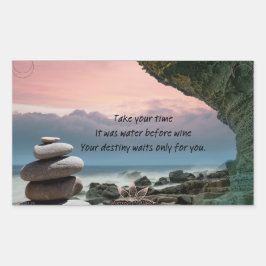 Rectangular Qué espera el Pegatina