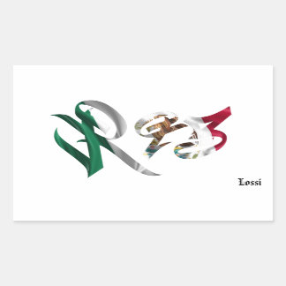 Rectangular R93 Viva La Raza Pegatina