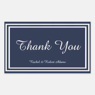 Rectangular Recorte de doble marina - Pegatina Rectangle