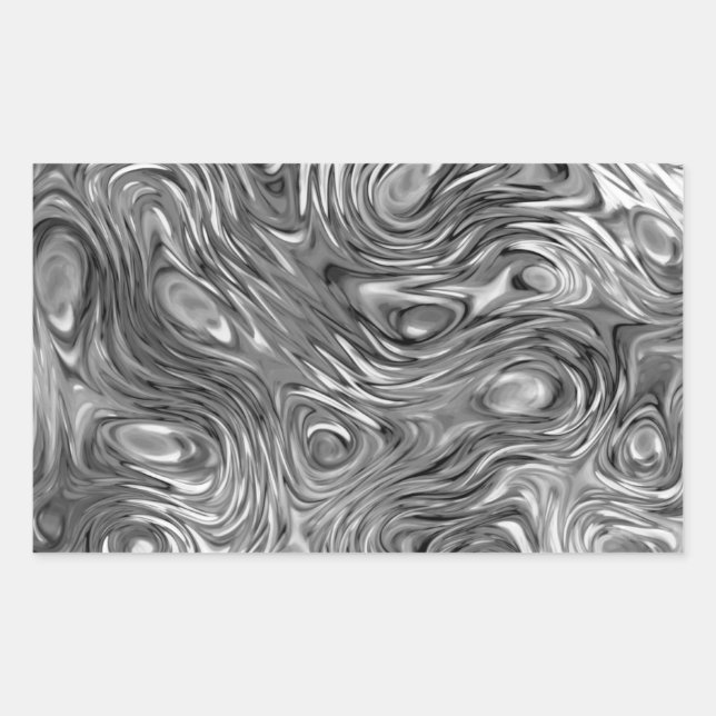 Rectangular Rectángulo de pegatina de impresión con micrófono (Anverso)