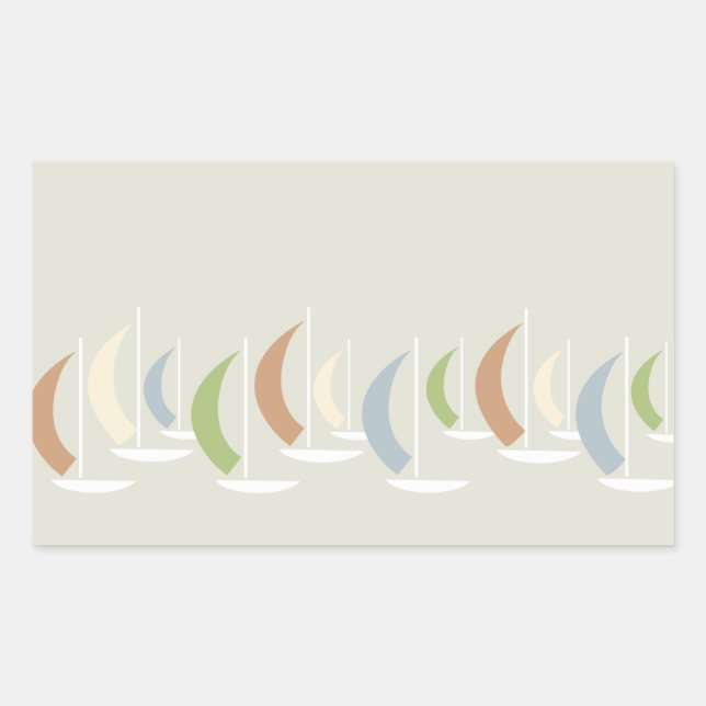 Rectangular Regatta pegatina (Anverso)