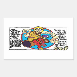 Rectangular Saint Daniel Pegatina