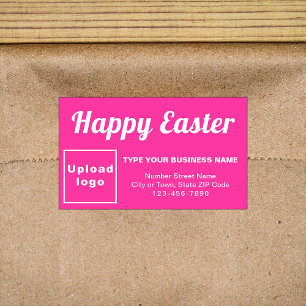 Rectangular Saludo de Pascua de Negocios en Pegatina Rectángul
