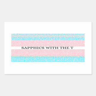 Rectangular Sapphics con el Pegatina T 3.0 - 4 envases