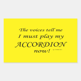 Rectangular Según voces de acordeón, debe jugar al Pegatina re