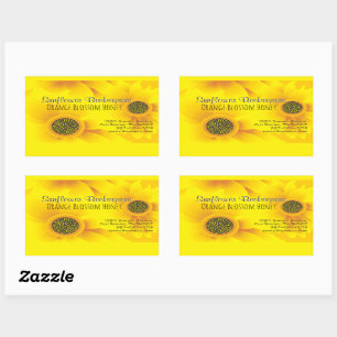 Rectangular Solomillo de Beekeeper Honey Jar Pegatina Rectangu