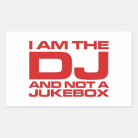 Soy El DJ Y No Una Caja De Duke - Pegatina