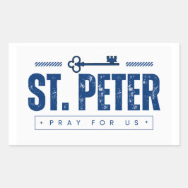 Rectangular St. Peter Pegatina