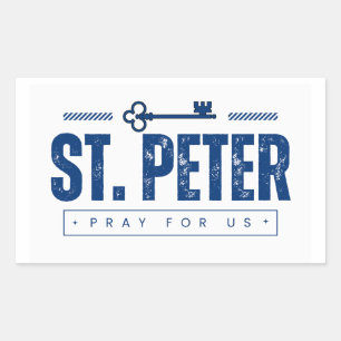 Rectangular St. Peter Pegatina