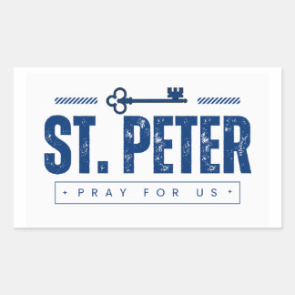 Rectangular St. Peter Pegatina