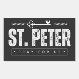 Rectangular St. Peter Pegatina