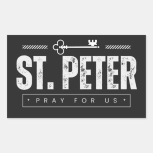 Rectangular St. Peter Pegatina