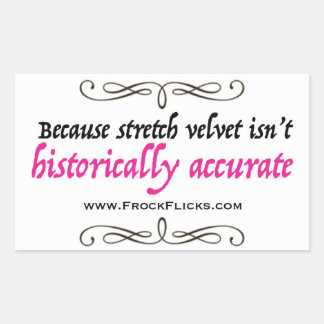 Rectangular Stretch Velvet no es preciso - Pegatina
