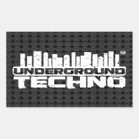 Techno subterráneo - pegatina