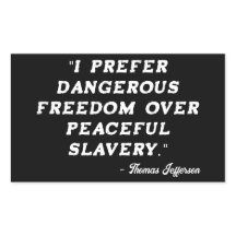 Thomas Jefferson Famoso Pegatina de citas