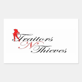 Rectangular Traidores N' Thieves Pegatina